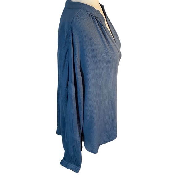 Brochu Walker Jaxon Shirred Popover Lagenlook peasant blouse - Picture 13 of 15